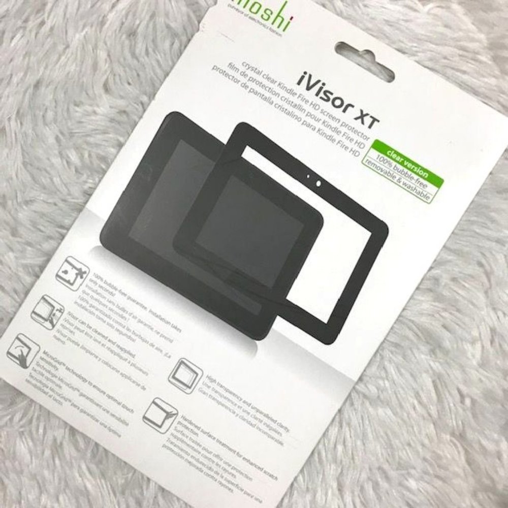 NWOT Moshi iVisor XT (HD clear) No-Bubble Screen Protector for Kindle Fire HD 7